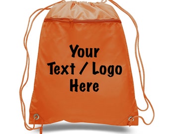 Mochilas de poliéster con cordón personalizadas, bolsas deportivas personalizadas