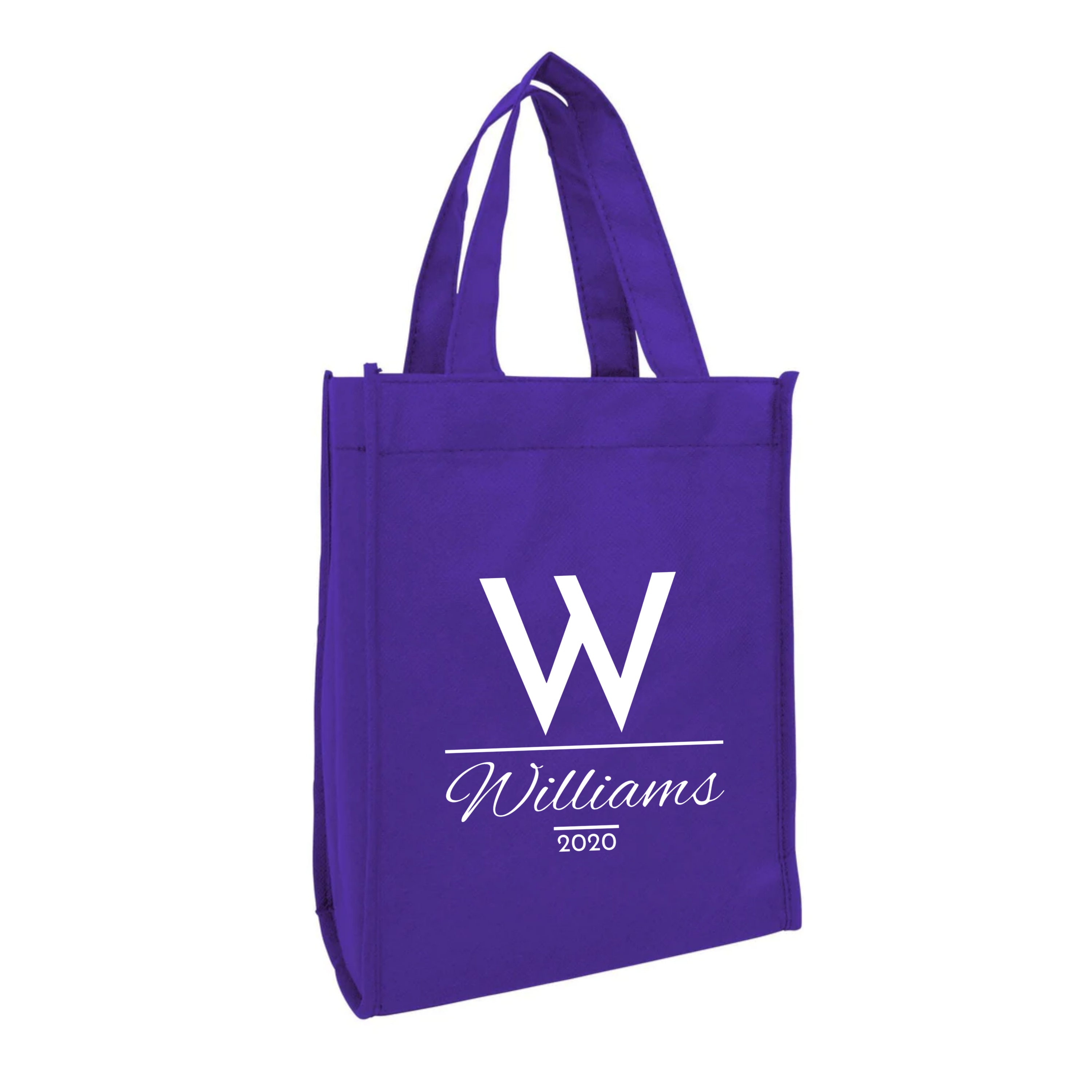 Custom Printed Non Woven Tote Bags, Personalized Logo Gift Bags (8 Inch ...