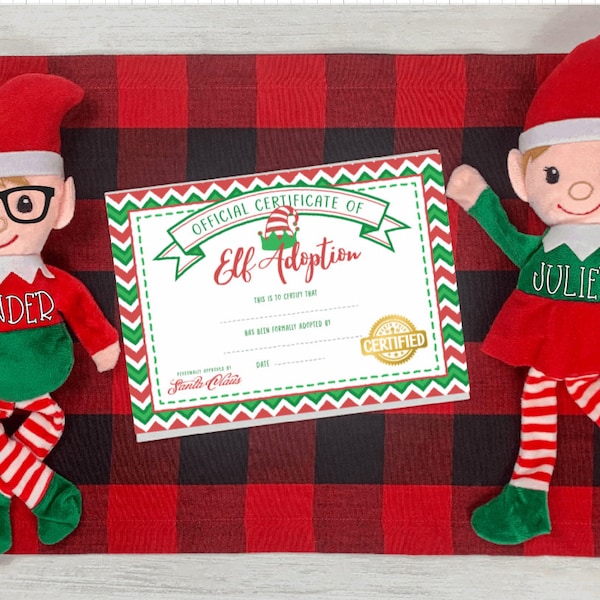 Elfo de Navidad personalizado- Decoración navideña- Elfo de Santa personalizado- Elfos navideños de felpa 2022