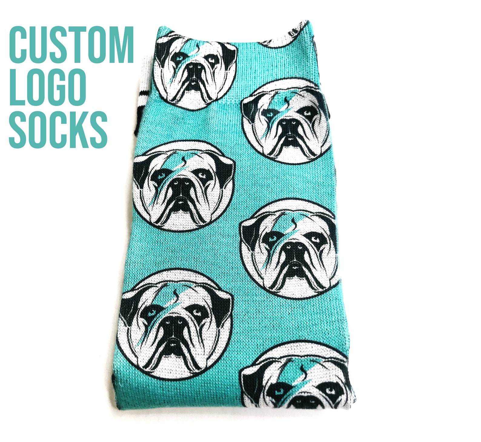 Personalized Custom Company Gift Logo Printed Socks Corporate | Etsy