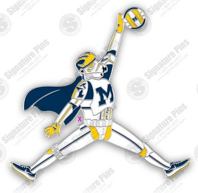 Jordan Poole 2 Michigan Wolverines Navy Maize Jersey Classic Tie
