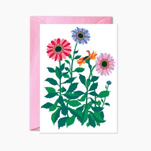 Wild flower birthday card