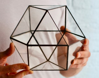 Terrarium en verre « Quadro » – Décoration d'intérieur, cadeaux pour jardiniers, terrarium succulent