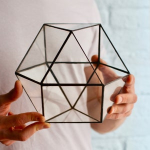 Glass terrarium &quot;Quadro&quot; –Home decor, gifts for gardeners, succulent terrarium