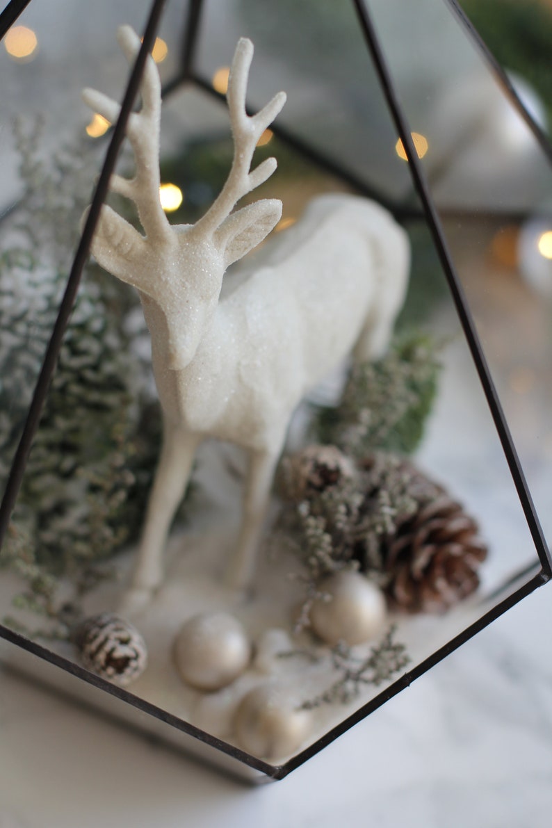 Christmas Terrarium Kit / DIY Set/ Home Decor/ Gift Idea/ Etsy