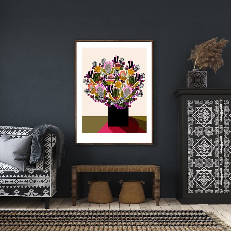 Australian Native Flowers Wall Art Botanical Prints Wall Etsy