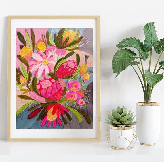 Australian Native Flowers, Wall Art Prints, Flower Wall Decor, Gallery Wall Art, Botanical