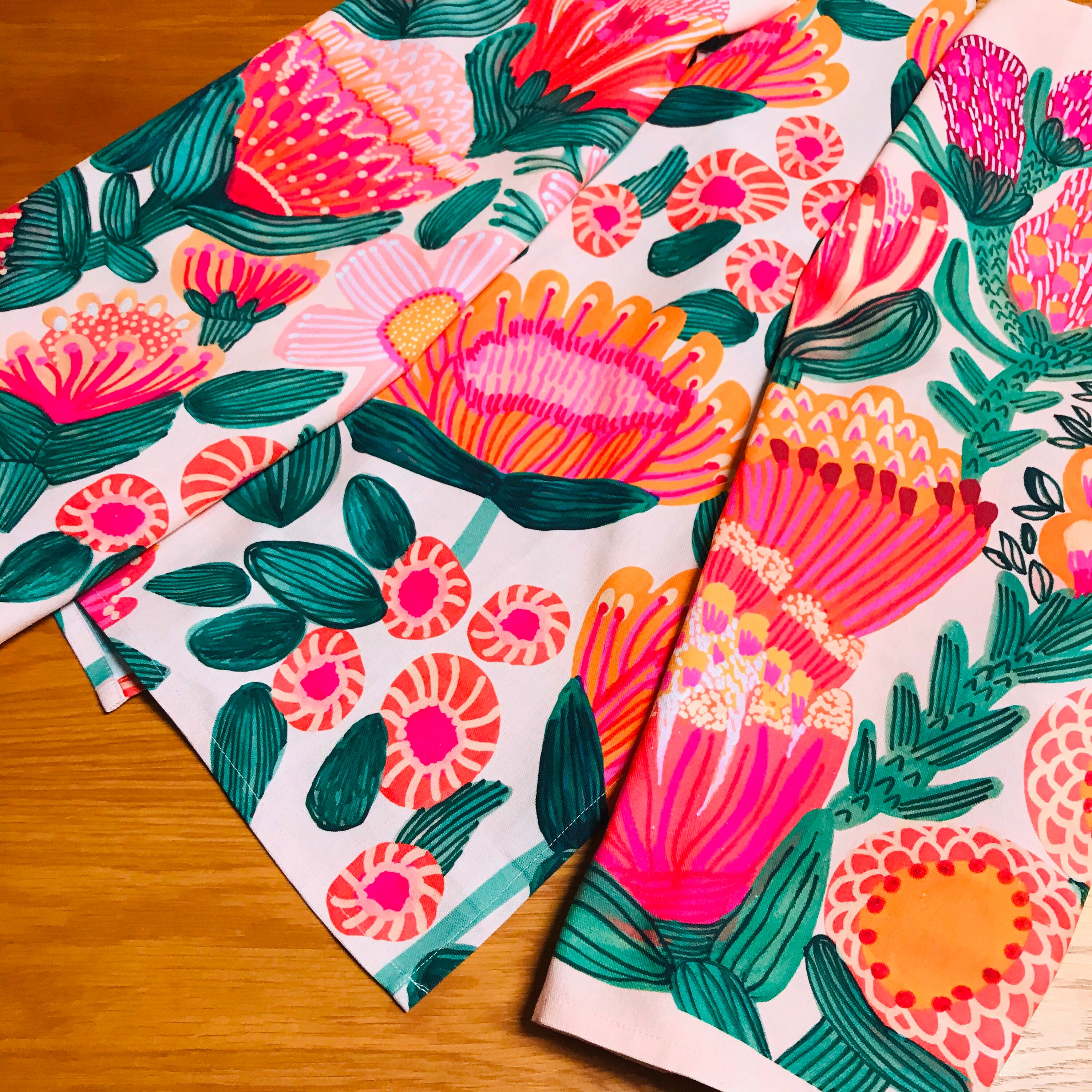 Australian Tea Towel Gift Set Set of 3 Designer Tea Towels Etsy UK