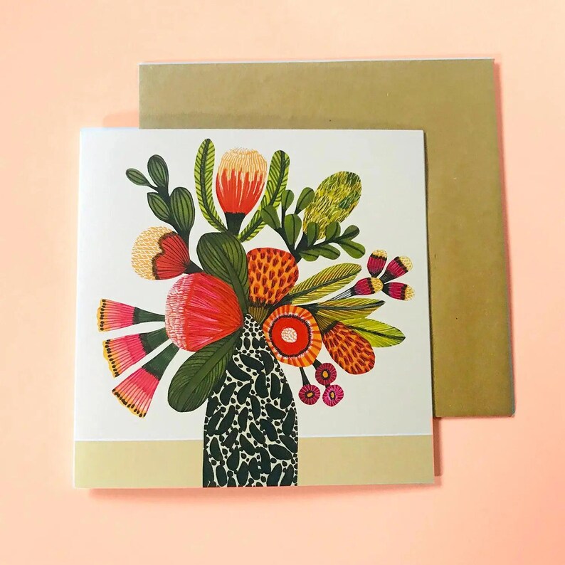 Aussie Natives Magnet & Card Gift Set - Kirsten Katz