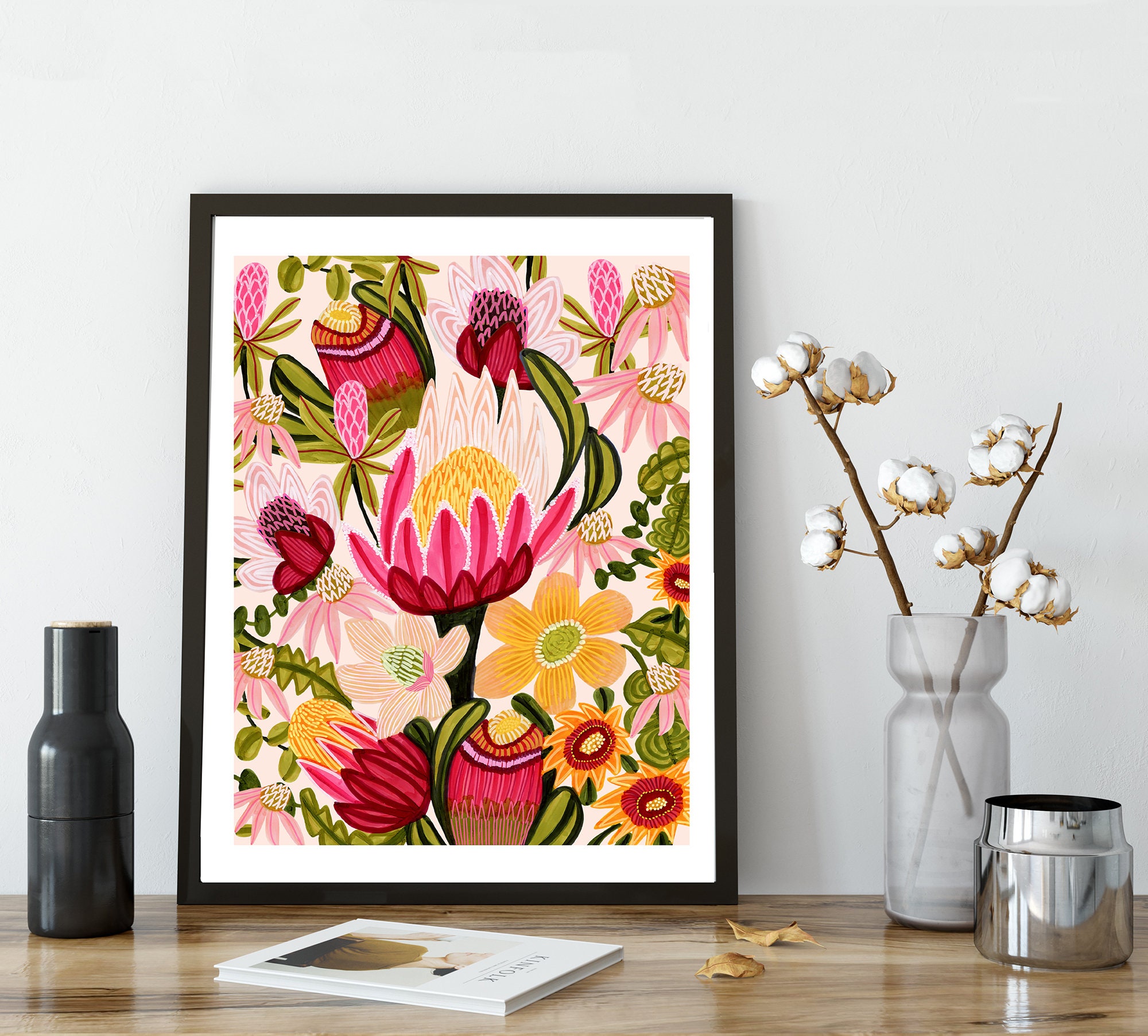 Australian Flowers Wall Art Print Botanical Art Prints Etsy Australia