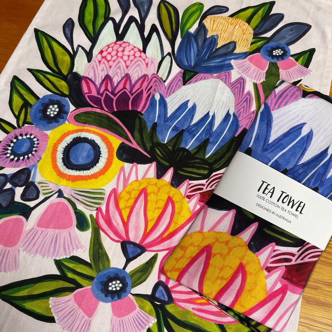 Australian Tea Towel, Designer Tea Towels, Australian Tea Towels