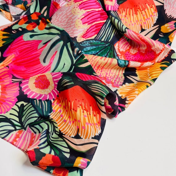 Ladies silk head sales scarves