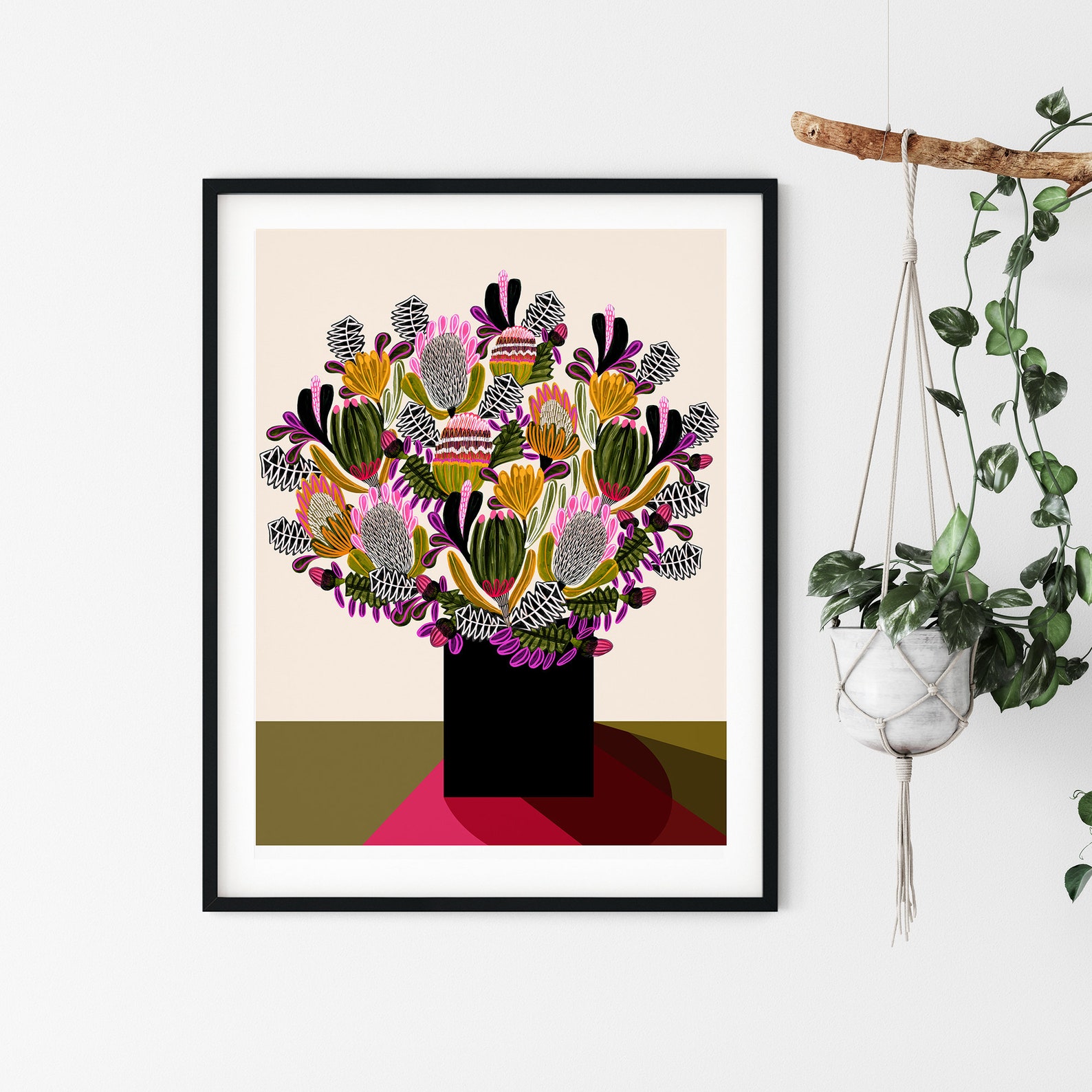 Australian Native Flowers Wall Art Botanical Wall Art Wall Etsy