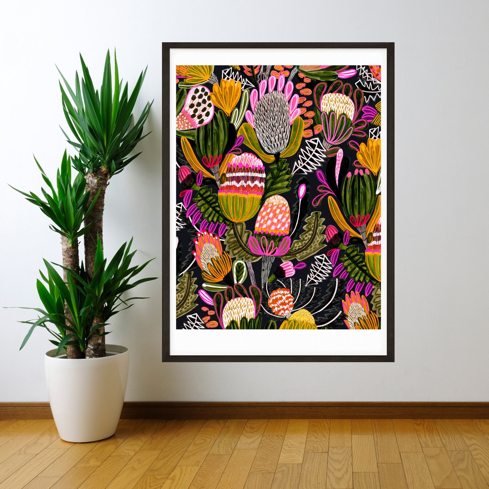 Modern Wall Art Australian Flowers Botanical Wall Art Etsy