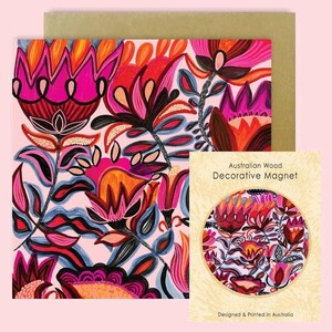 Ensemble-cadeau d'aimants et de cartes d'art populaire gitan
