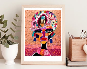 Empress Giclee Print, Female Power Art, Fantasy Portrait