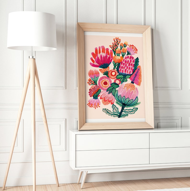 Botanical Wall Art Australian Native Flowers Wall Art Prints Etsy