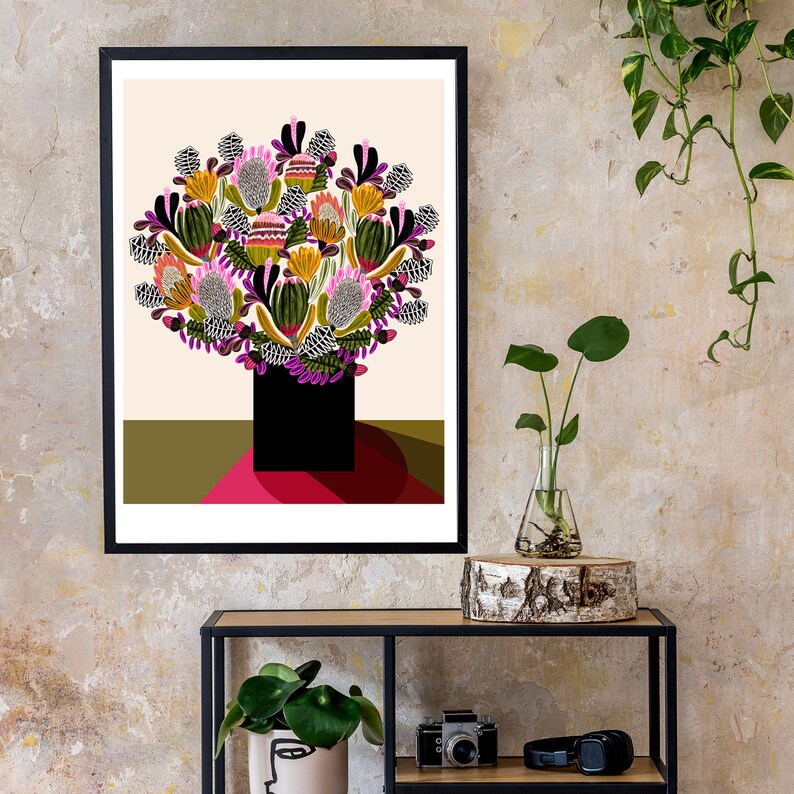 Australian Native Flowers Wall Art Botanical Prints Wall Etsy
