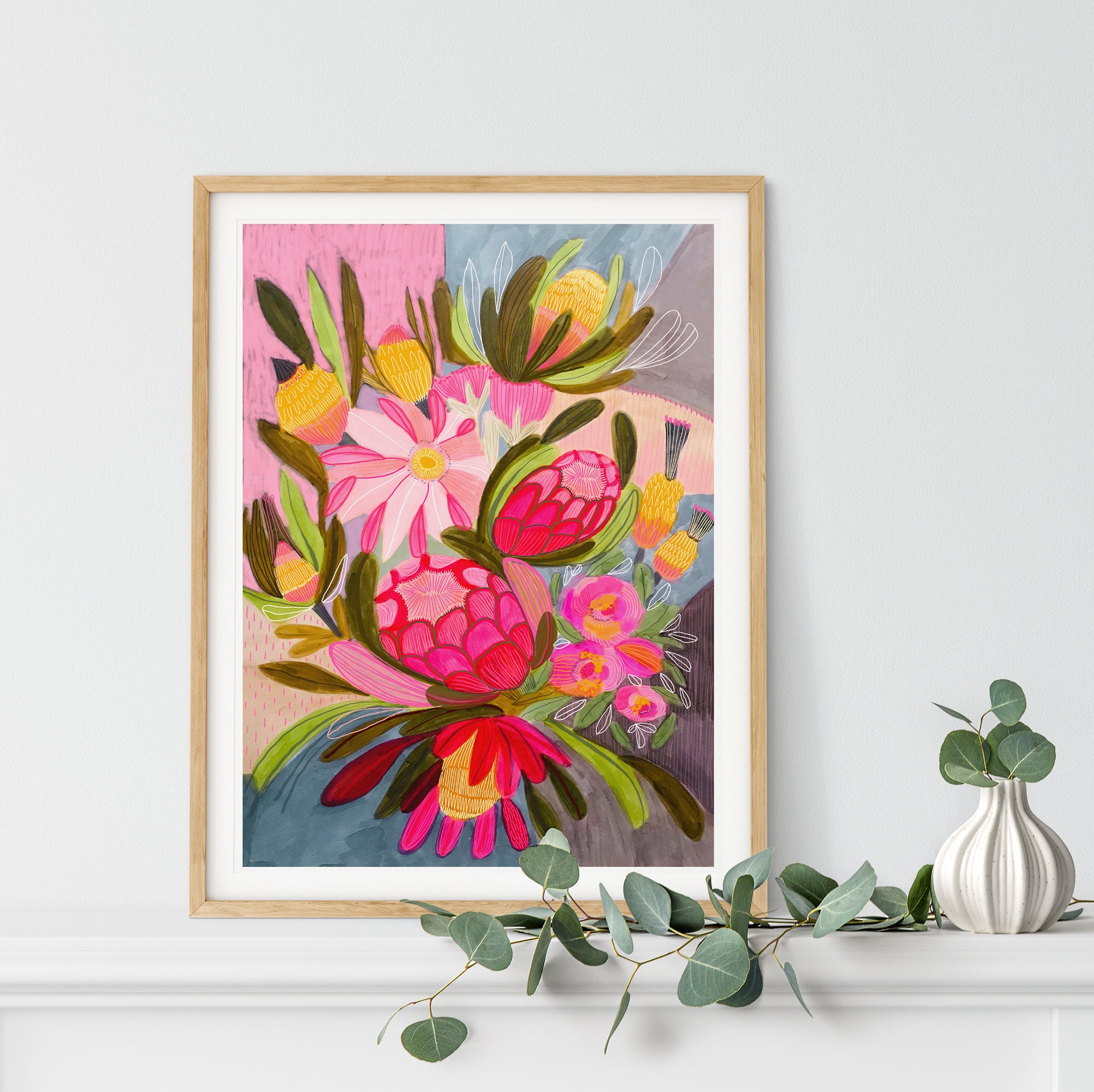 Botanical Wall Art Fine Art Print Floral Print Giclee Etsy