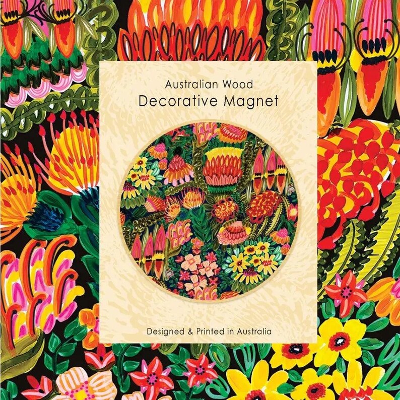 Grevillea Garden Magnet & Card Gift Set - Kirsten Katz