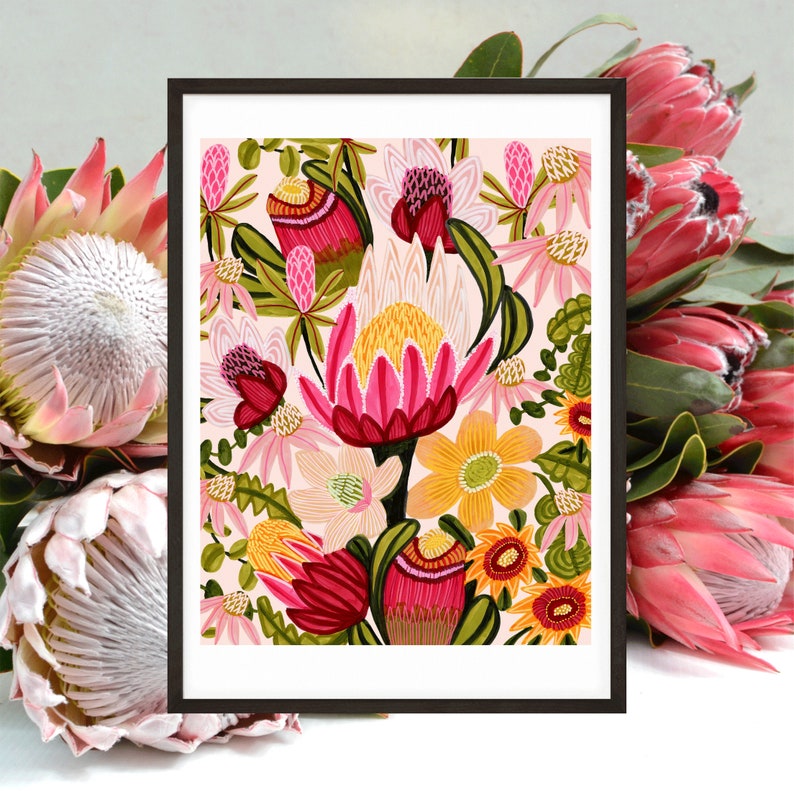 Australian Native Flowers, Wall Art Prints, Flower Wall Decor, Gallery