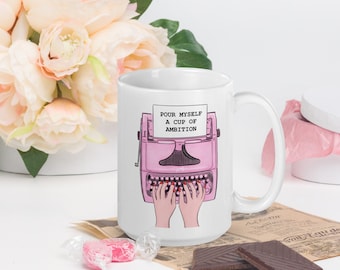 Kubek do kawy Ambition Dolly Parton 15 oz biały błyszczący
