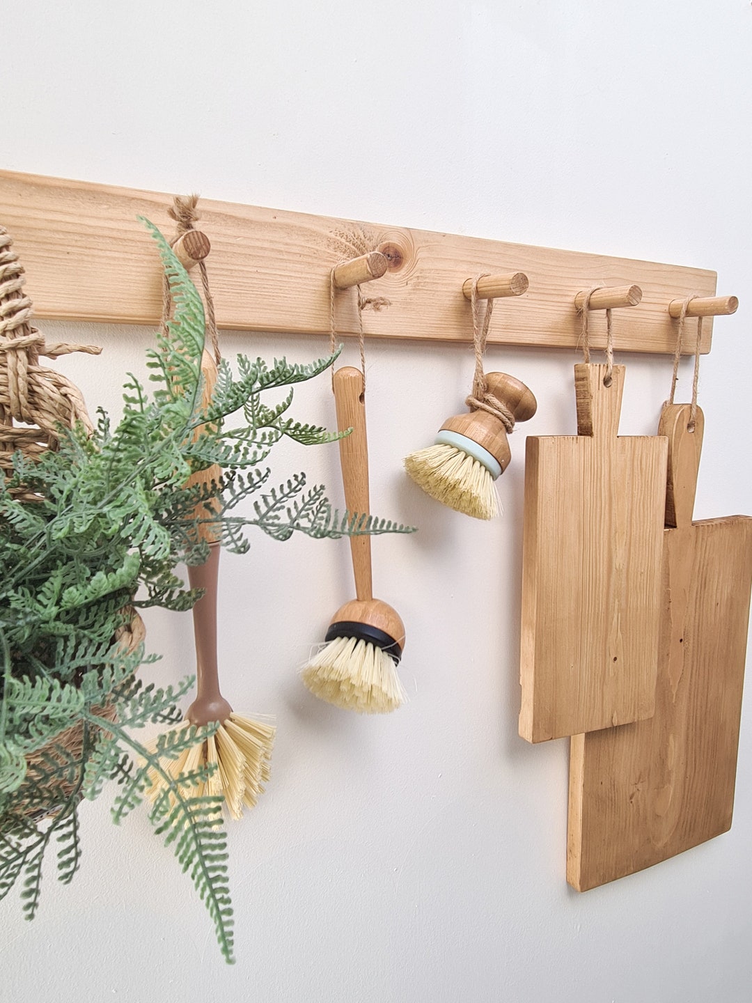 Rustic Country Style Peg Rail, Coat Rack, Kitchen Utensil Rail Etsy UK