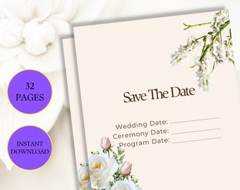 Wedding Planner: Budget, Timeline, Checklist (Digital Download)