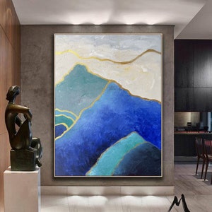 Green Abstract Art Painting Green Abstract Painting Blue Abstract Wall Painting Blue Minimalist Painting Beige Wall Painting Green Wall Art