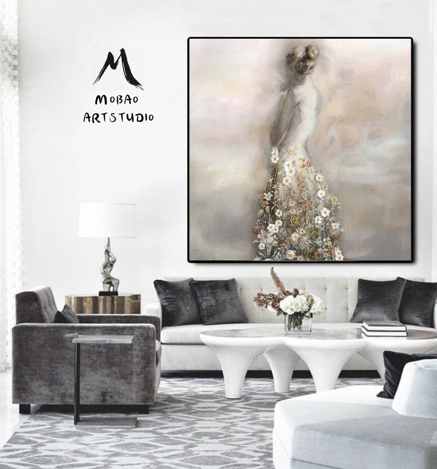 Wall Decor Print Beautiful Ballet Dancer Oil painting Art Printed on Canvas P171 