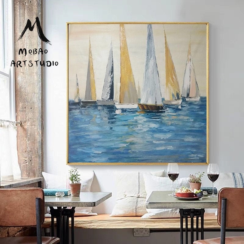 Abstract sailboat cheap