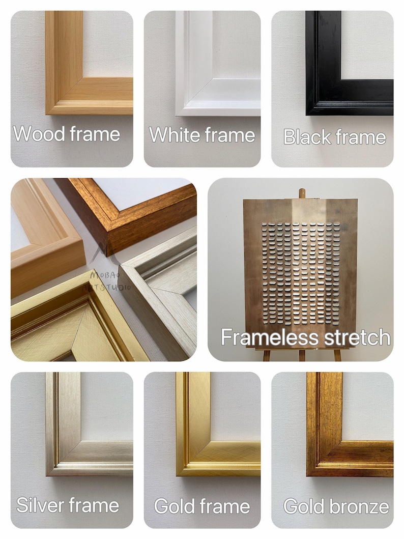 Arte minimalista bege, tela pintada à mão - decoração original em acrílico | Decoração de parede abstrata em tons neutros, tamanho personalizado imagem 8