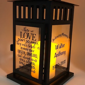 Remembrance Lantern/Personalized Lantern/Memory lantern/Memorial Lantern/Memorial gift/In loving Memory