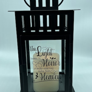 Wedding Remembrance Lantern/wedding/Personalized Lantern/Memory lantern/Memorial Lantern/Memorial gift/In loving Memory