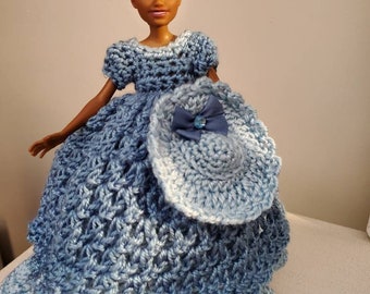 Crochet Doll Toilet Paper Cover: Custom Dress Color