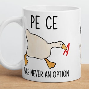Untitled Goose Mug-Goose Mug-Goose Honk-Goose Meme Mug-Asshole Mug-War Mug-Mess With The Honk You Get The Bonk-Peace Was Never An Option