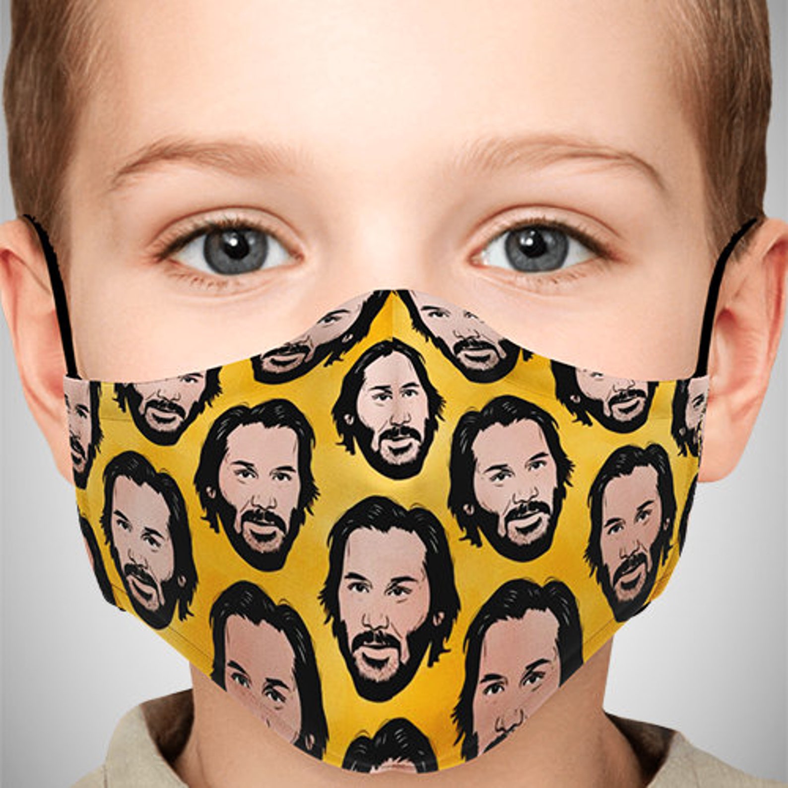 Keanu Reeves Face Maskadult Face Maskkid Face Maskreusable Etsy