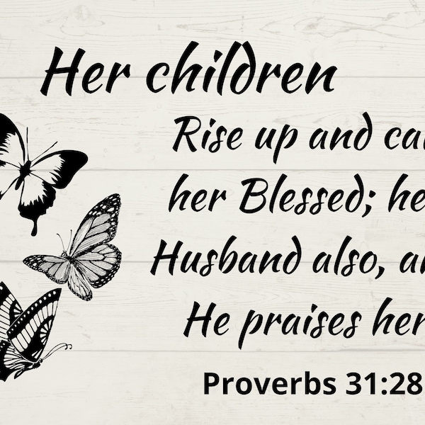 Proverbs 31 28 - Etsy