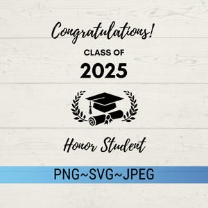Staffelung 2025 SVG, Glückwünsche Ehrenschüler SVG, Klasse von 2025 Abschlussfeier SVG, Ehrenschüler Png, College-Grad, Abitur