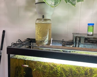 Aquarium Inverted Tank Holder / Betta Penthouse For Wide Mouth Jars