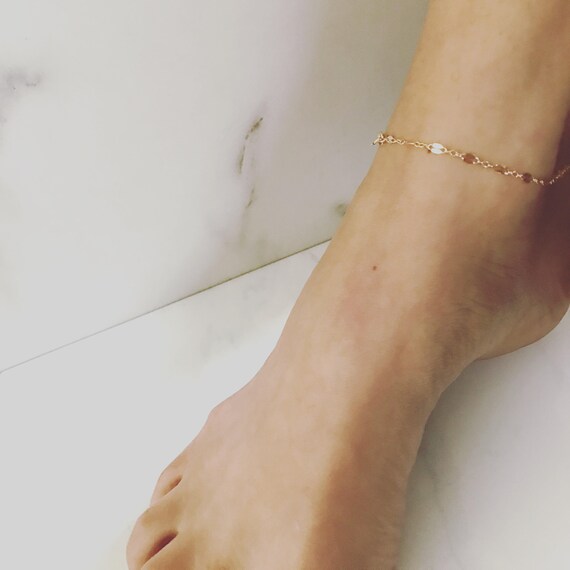 simple ankle bracelets