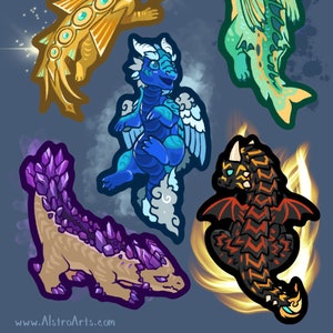 Tiny Dragons Holographic Sticker Sheet