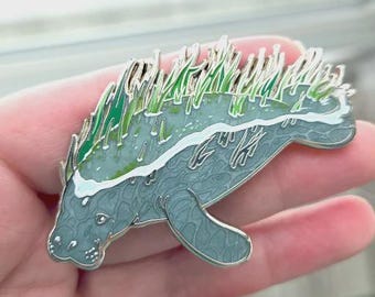 Pin Club Enamel Pin: Estuary Manatee
