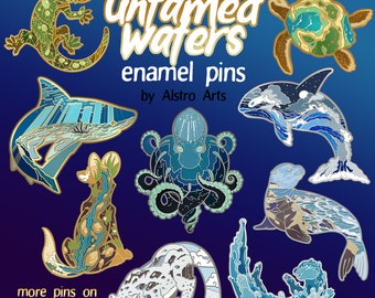 Untamed Waters Mystery Pins