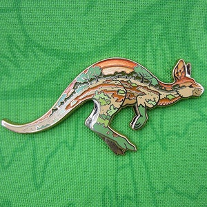 Mighty Earth Pin: Scrubland Kangaroo