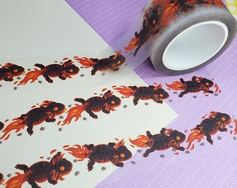 Ember Salamander Clear Washi Tape