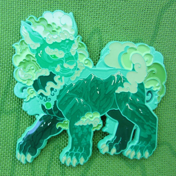 Mighty Earth Pin: Jade Foo Dog