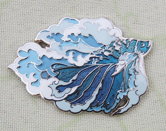 Stratosphere Betta: Wild Sky Version 2 Enamel Pin