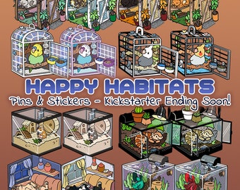 Happy Habitats Mystery Pins