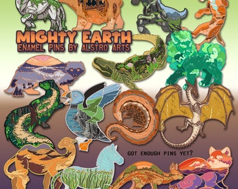 Mighty Earth Mystery Pins